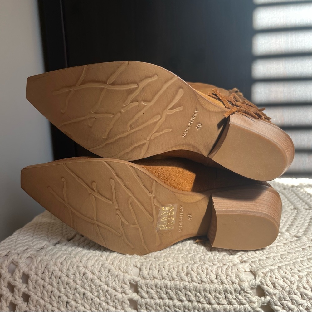 New in Box Sundance Dove Canyon Boots, Tan Suede size 40 EUR / 9 US - Picture 9 of 14